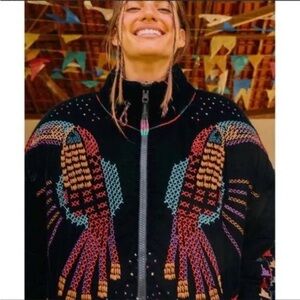 FARM Rio Embroidered tropical jacket